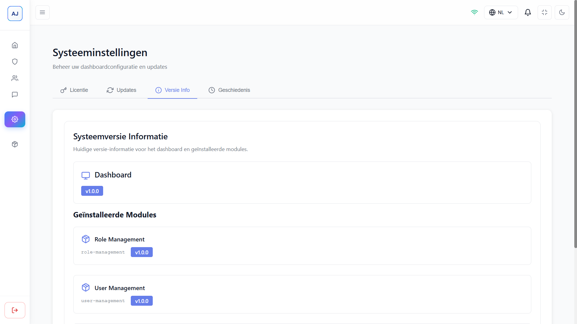 Platform Version - Light Theme